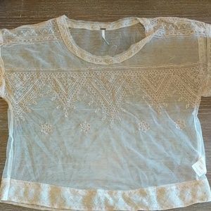 Free People nude top - see through